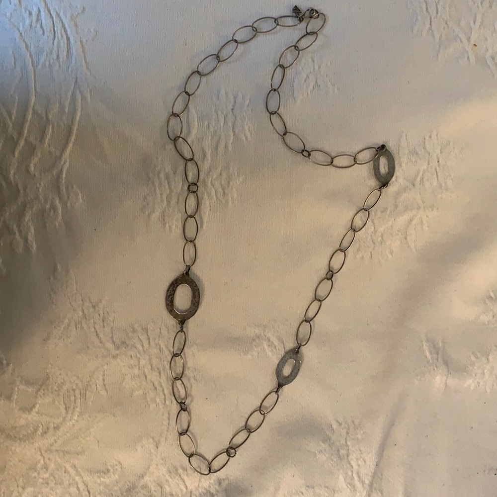 Vintage Silpada hammered chain necklace.